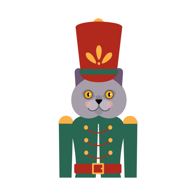 British Short Hair Nutcracker Cat by sinemfiit