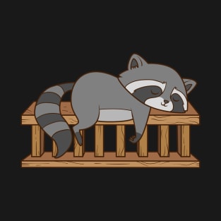 A cute, cheeky raccoon is sleeping. T-Shirt