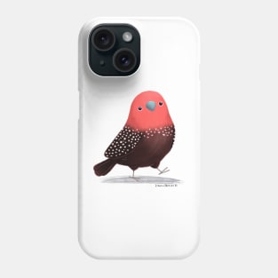 Pink Throated Twinspot Bird Phone Case