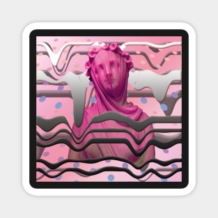 vaporwave melt Magnet