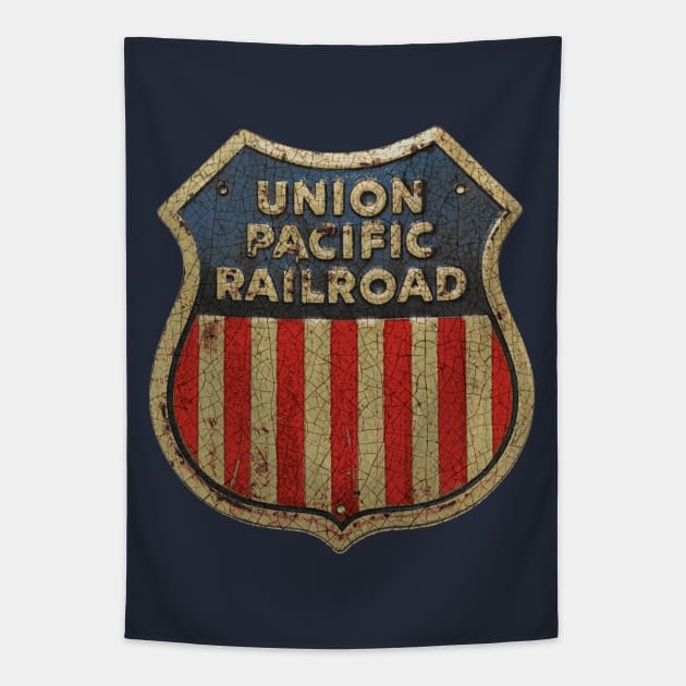 Union Pacific Railroad Tapestry by Midcenturydave