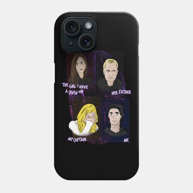 The girl I have a crush on and me Phone Case by ManuLuce