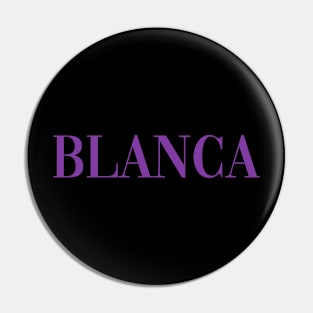 Blanca - Pose - Purple Pin