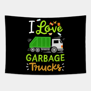 Garbage Trucks Garbage Day Tapestry