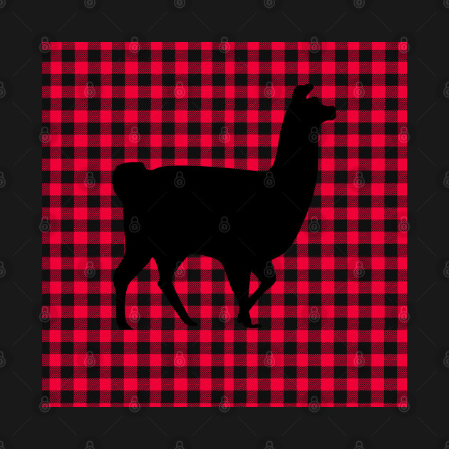 Discover Llama Buffalo Red Plaid Christmas Xmas - Christmas Llama - T-Shirt