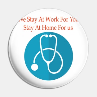 We stay at work for you Pin