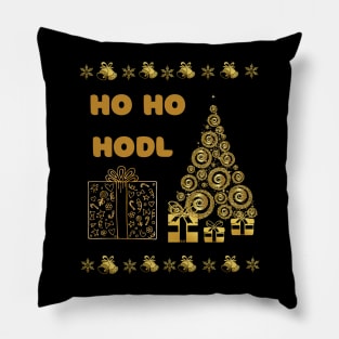 Ho Ho Hodl Christmas Sweater Pillow