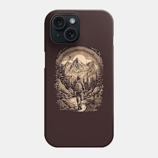 hiking in the middle of nature Phone Case