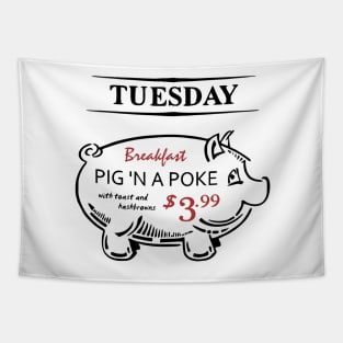 Pig 'n a Poke Tapestry