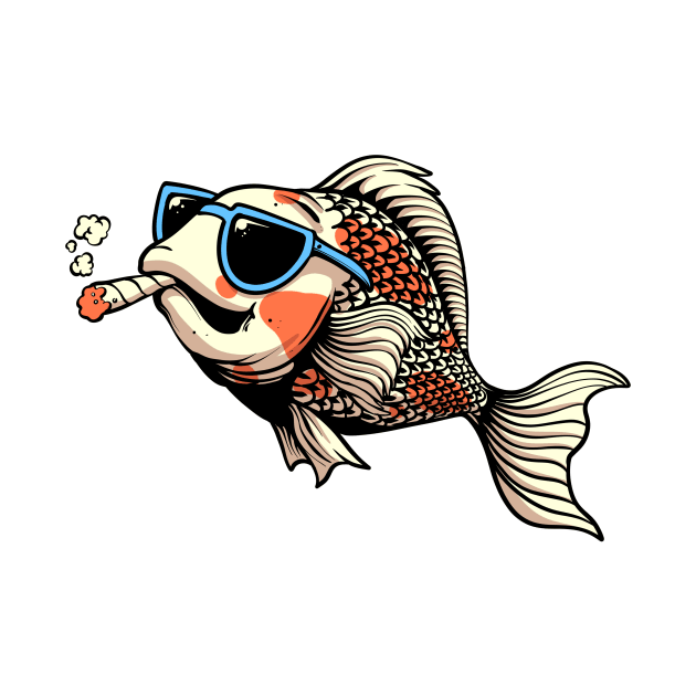 Smoking fish by phsycartwork