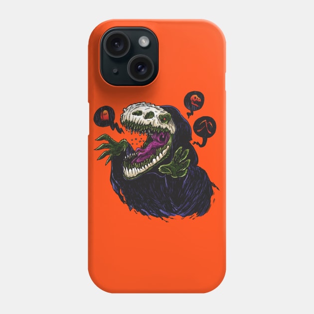Grim Reapersaur Phone Case by nickv47