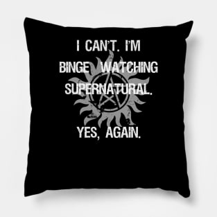 Supernatural Binge Watching Pillow