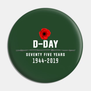 D-Day 75 Year Anniversary Pin