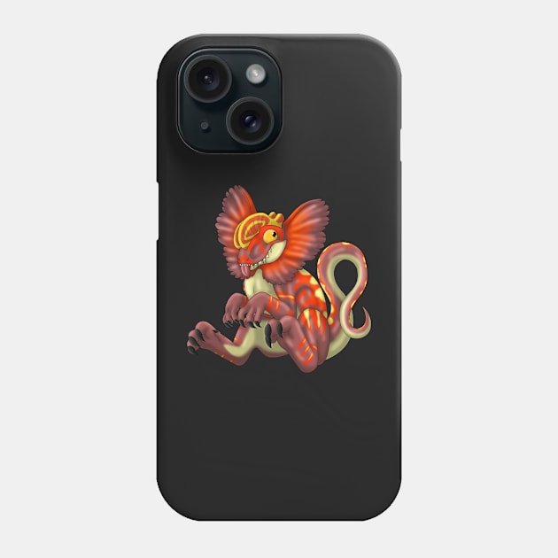 Dilophosaurus: Crimson Phone Case by spyroid101