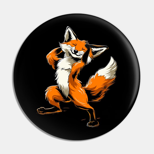 Predator's Foe Fox Pin by Silly Picture