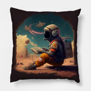 spaceman dron Pillow