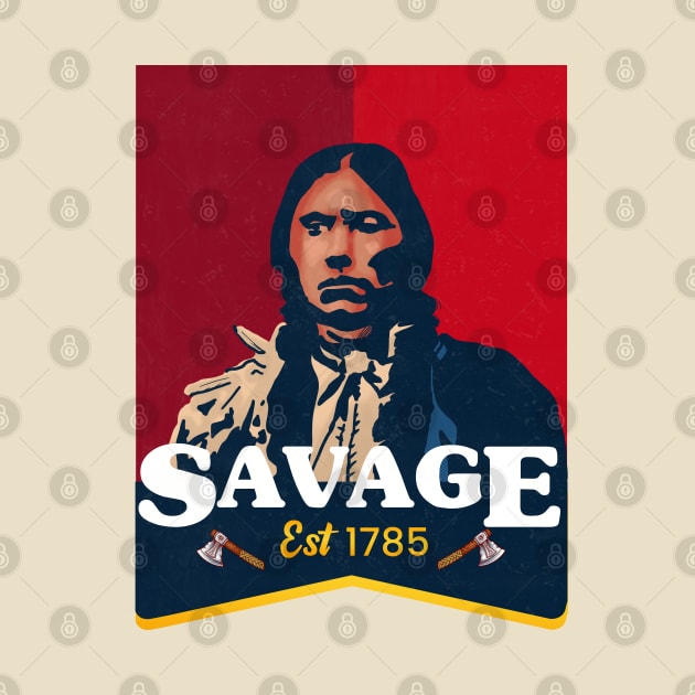 Native American Comanches Savage Design by Eyanosa
