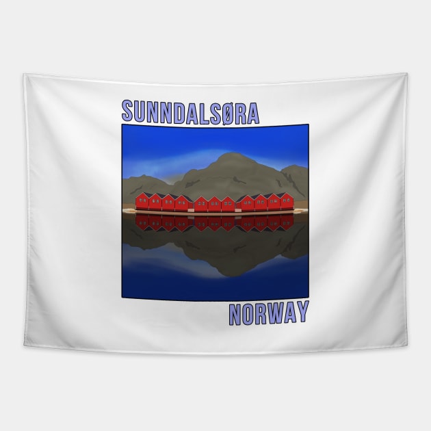 Norway Sunndalsøra Travel Norwegian Tapestry by DiegoCarvalho