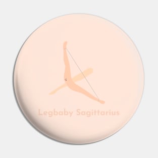 Legbaby Sagittarius | Zodiac | Cute | Funny | Weird | Gift | Minimalist | Star Sign | Astrology | Pin