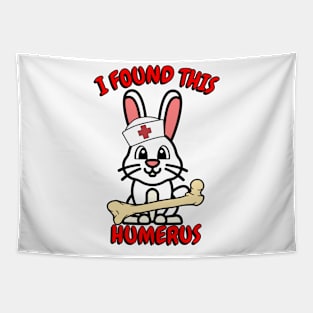 Funny Bunny is a nurse Tapestry