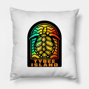 Tybee Island Georgia Sea Turtle GA Pillow