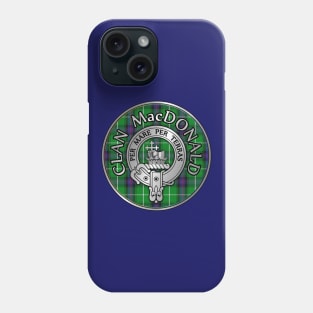 Clan MacDonald Crest & Tartan Phone Case