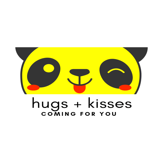 panda hugs and kisses comming for you by merchforyou