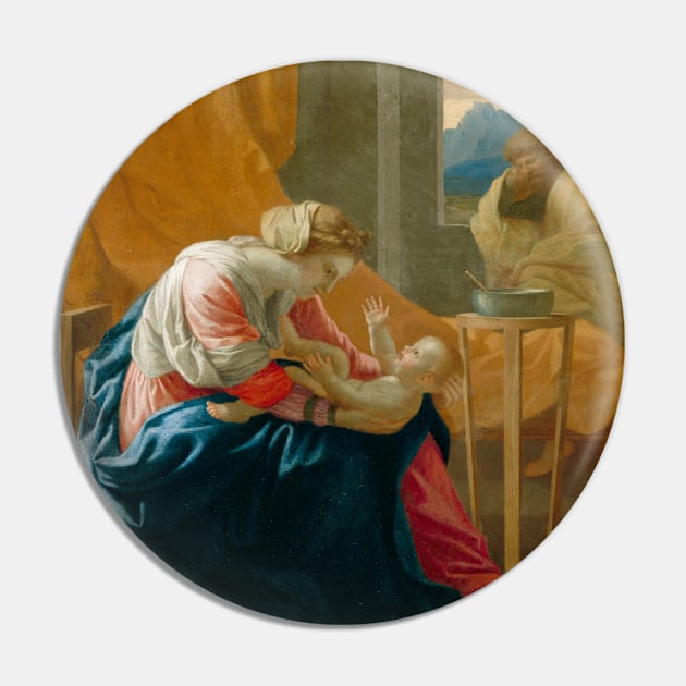 The Holy Family by Nicolas Poussin Pin by Classic Art Stall