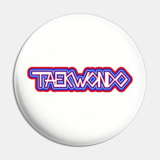 Taekwondo Bubble Logo Pin