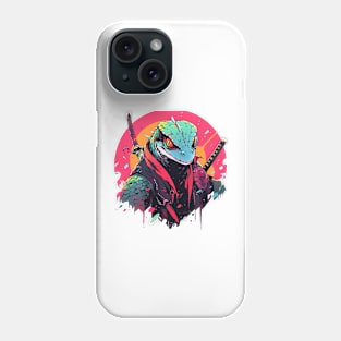 samurai lizard Phone Case