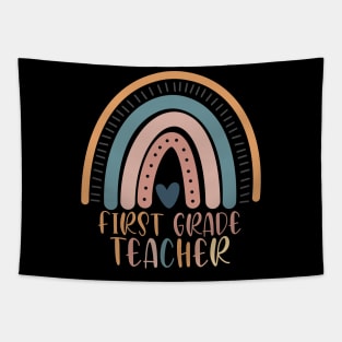 Boho Rainbow First Grade Teacher Kinder Back to School Tapestry