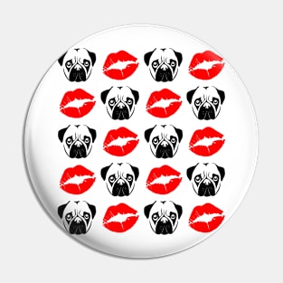 Pugs & Kisses Pin