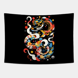 Amazing Chinese Year of the Snake Design Tapestry