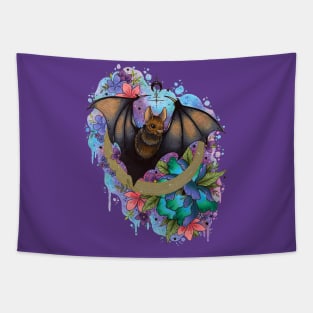 Gothic Bat Design by Lorna Laine Tapestry