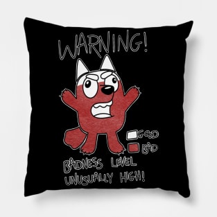 Muffin’s Badness Level Pillow