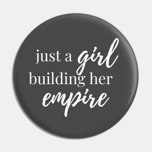 Girl Boss Quote Typography Pin