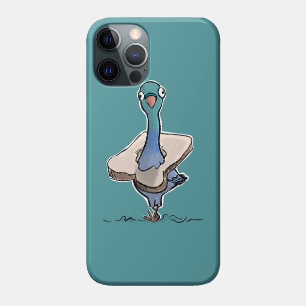 Pigeon with Bread Necklace - Pigeon - Phone Case