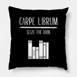 Carpe Librum Literary Pillow