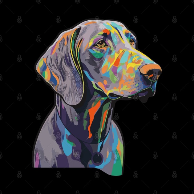 Weimaraner Dog Art by The Image Wizard