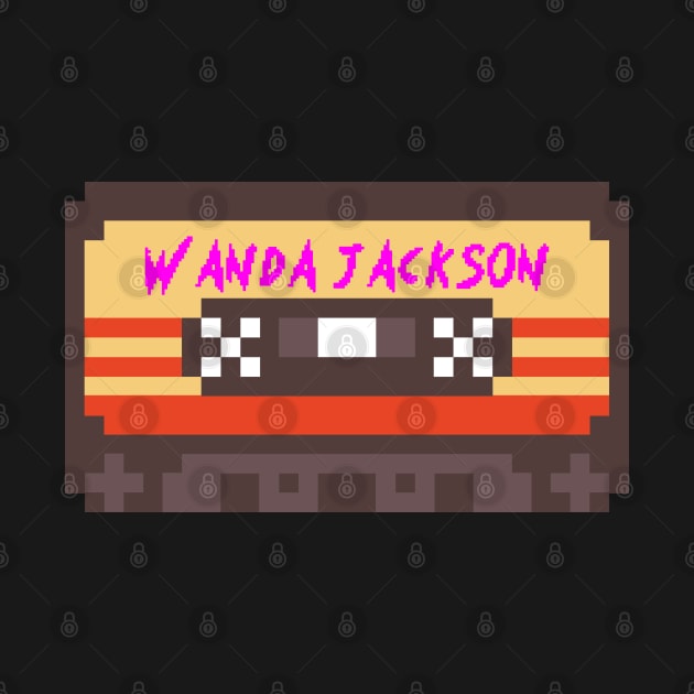 Wanda Jackson 8bit Cassette Tape by terilittleberids