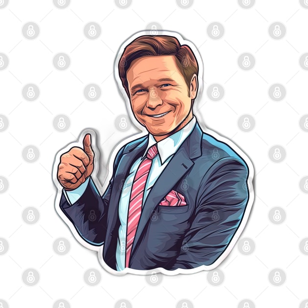 Ron Desantis thumbs up, president by Maverick Media