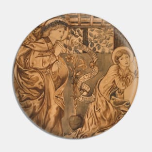 The Annunciation by Edward Burne-Jones Pin