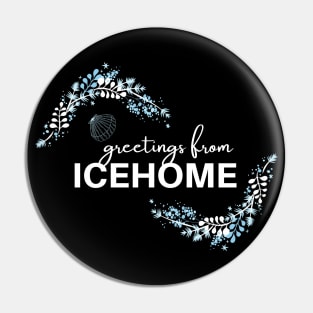 Icehome Greetings - Ice Planet Pin