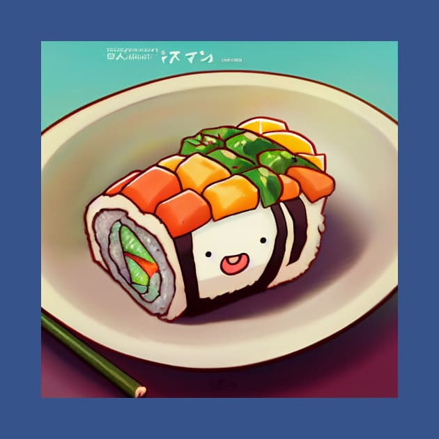 Kawaii Anime Sushi by Grassroots Green