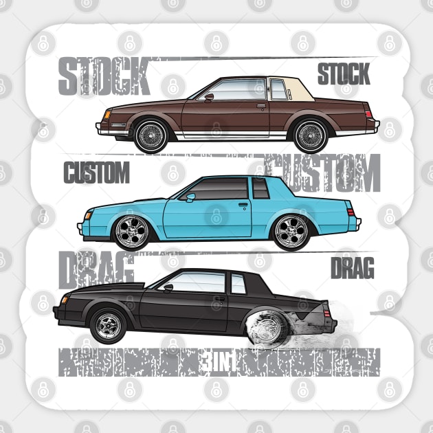 3 in 1 - Buick Grand National - Sticker | TeePublic