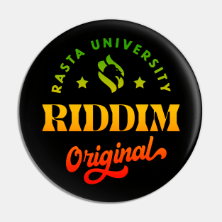 Rasta University Riddim Original Reggae Pin