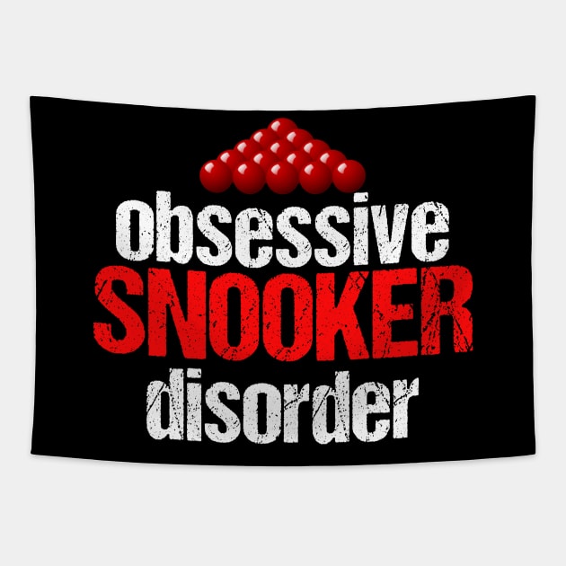 Obsessive Snooker Disorder Tapestry by epiclovedesigns