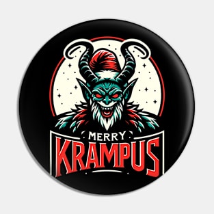 Funny Krampus Men Women Kids Merry Krampus Ugly Christmas Pin