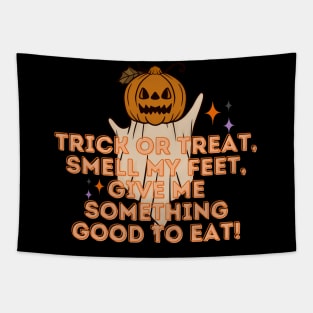 Trick or Treat Pumpkin Face Tapestry