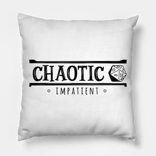 Chaotic Impatient (Modern Alignments) Pillow